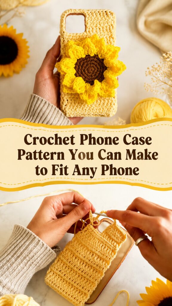 Crochet Phone Case Pattern You Can Make to Fit Any Phone