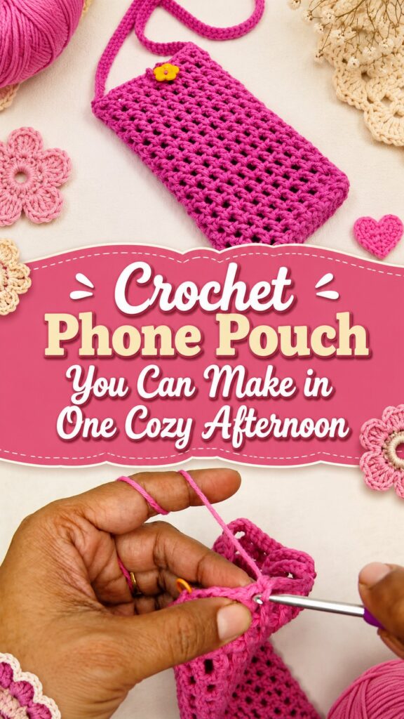 Crochet Phone Pouch You Can Make in One Cozy Afternoon