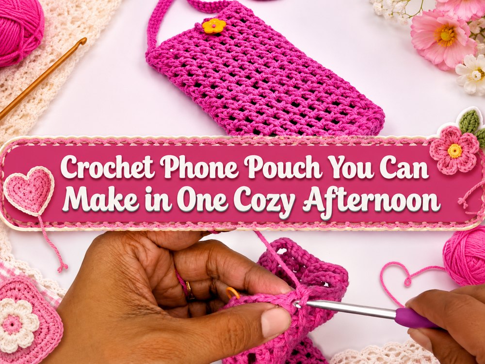 Crochet Phone Pouch You Can Make in One Cozy Afternoon