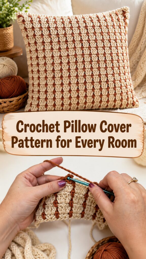 Crochet Pillow Cover Pattern for Every Room