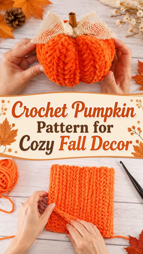 Crochet Pumpkin Pattern for Cozy Fall Decor