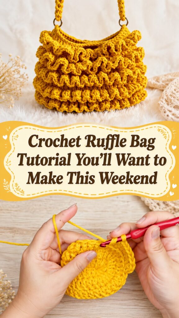 Crochet Ruffle Bag Tutorial You’ll Want to Make This Weekend