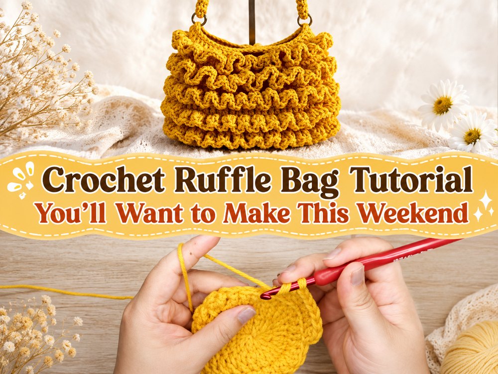 Crochet Ruffle Bag Tutorial You’ll Want to Make This Weekend