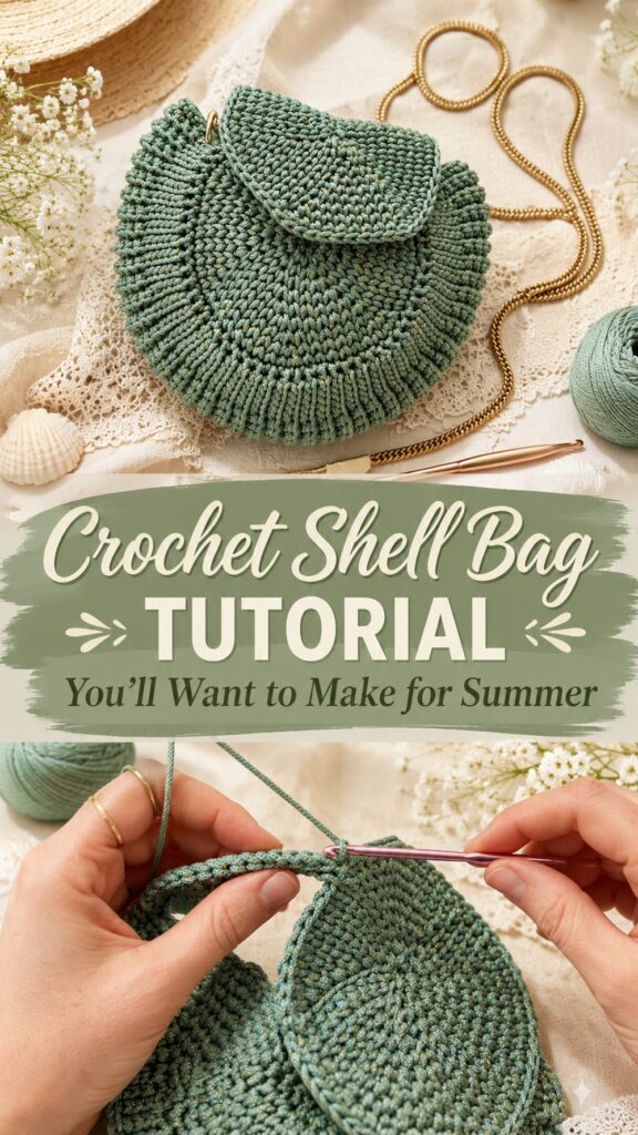Crochet Shell Bag Tutorial You’ll Want to Make for Summer