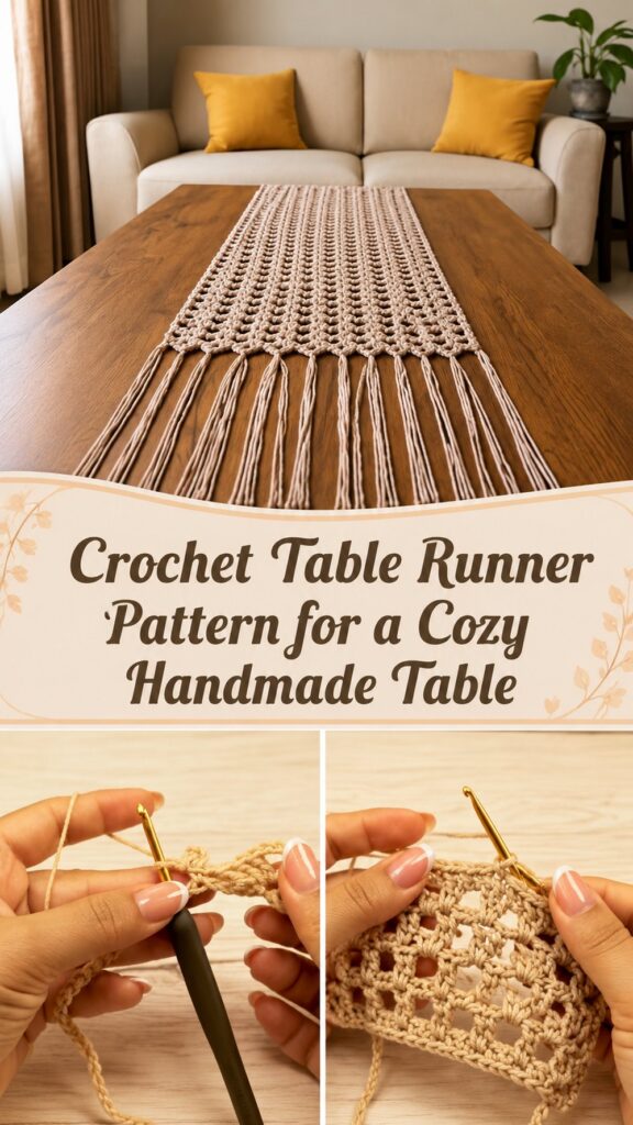 Crochet Table Runner Pattern for a Cozy Handmade Table