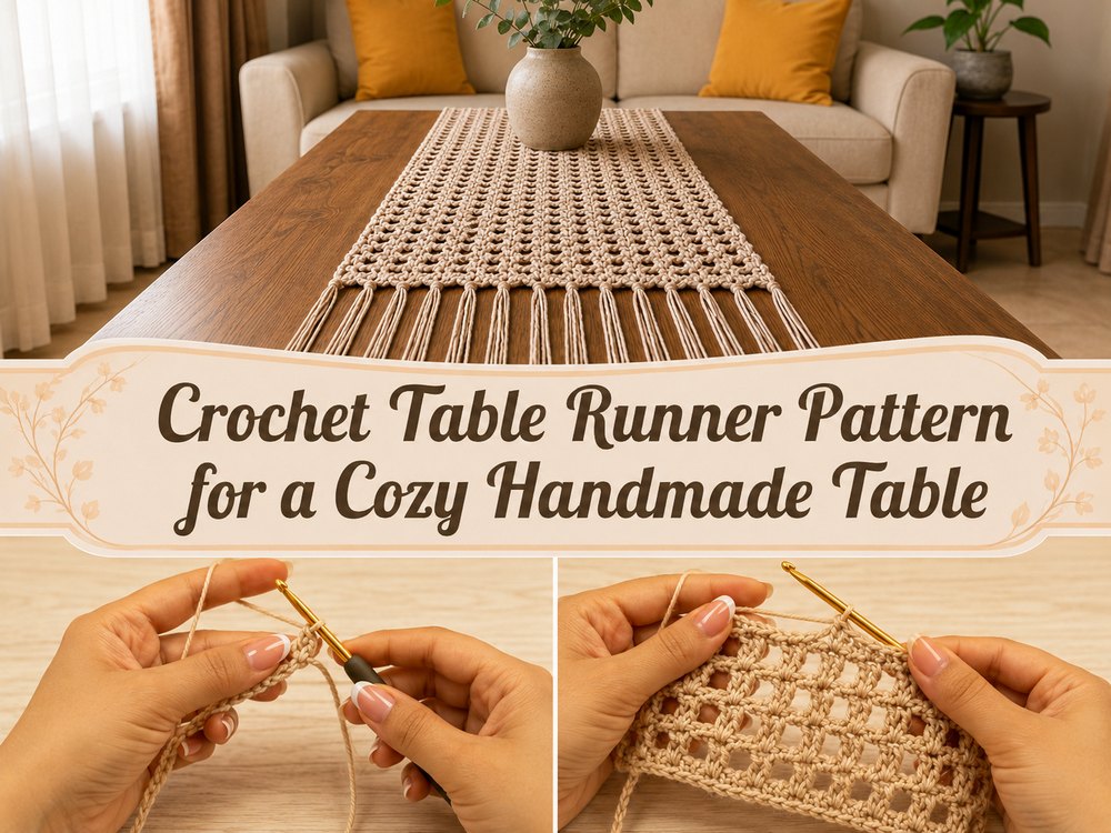 Crochet Table Runner Pattern for a Cozy Handmade Table