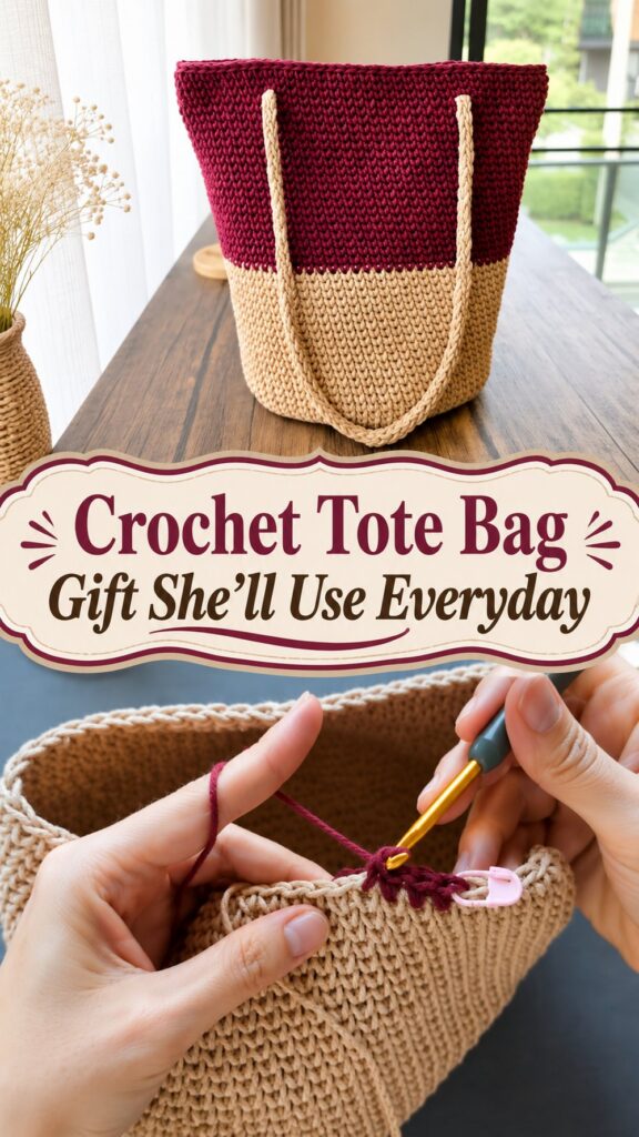 Crochet Tote Bag Gift She’ll Use Everyday