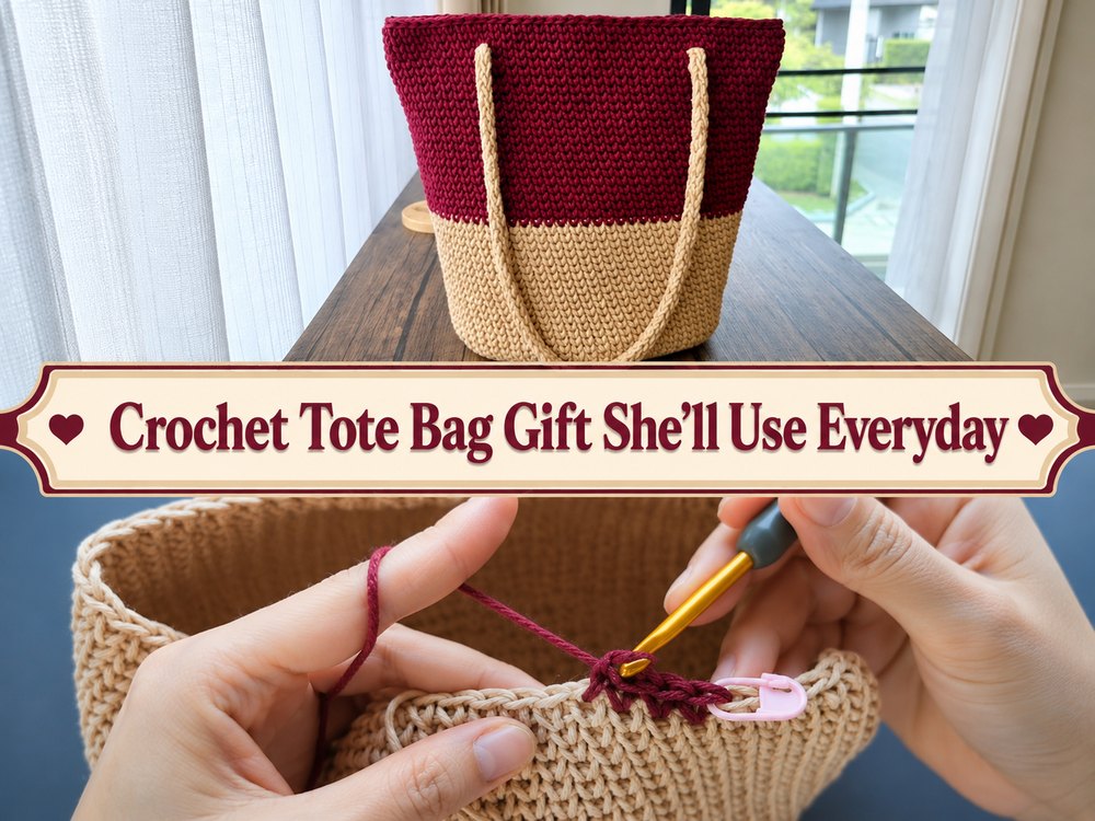 Crochet Tote Bag Gift She’ll Use Everyday