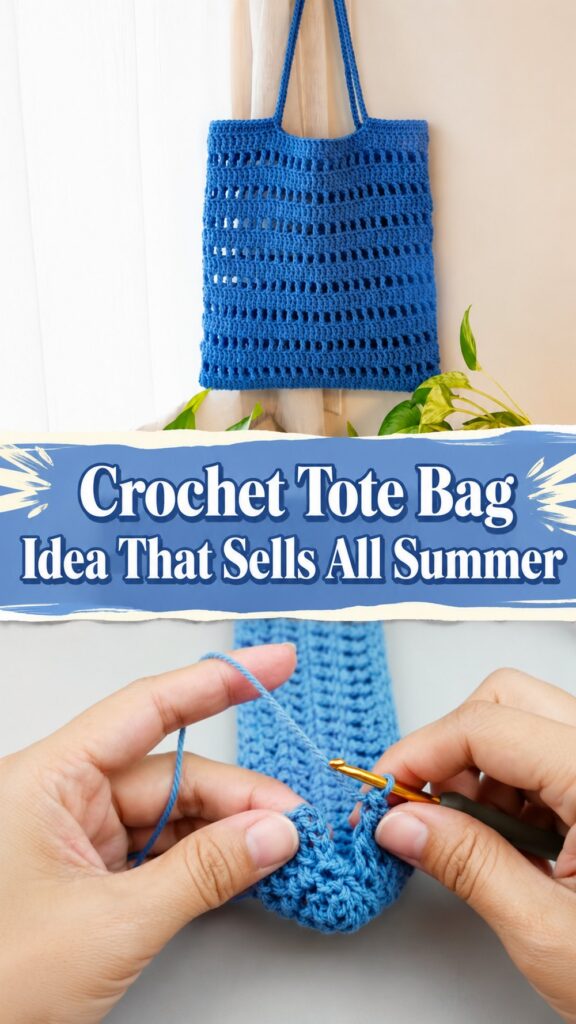 Crochet Tote Bag Idea That Sells All Summer