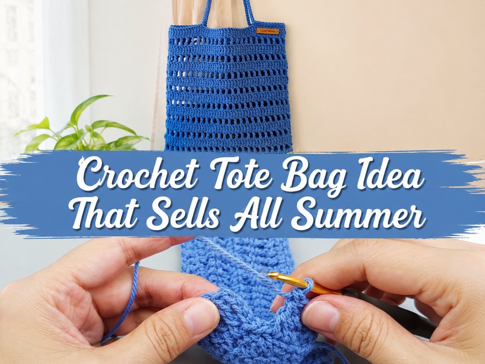 Crochet Tote Bag Idea That Sells All Summer