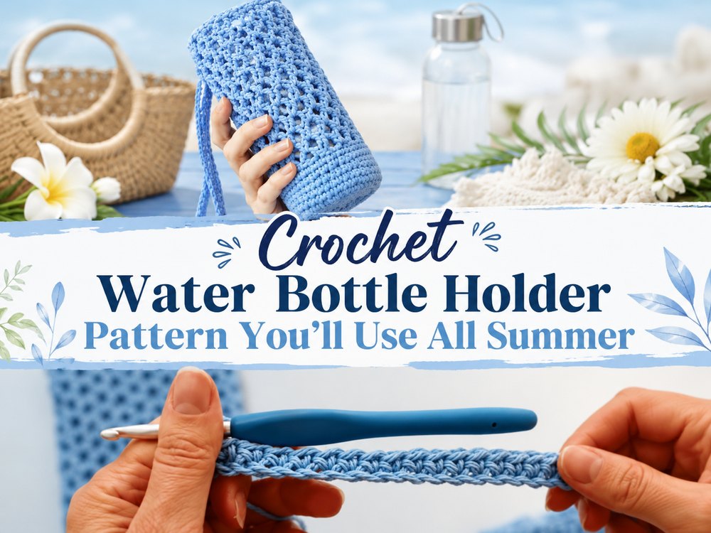 Crochet Water Bottle Holder Pattern You’ll Use All Summer