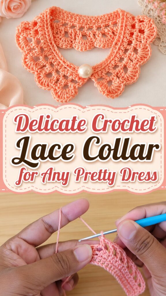 Delicate Crochet Lace Collar for Any Pretty Dress