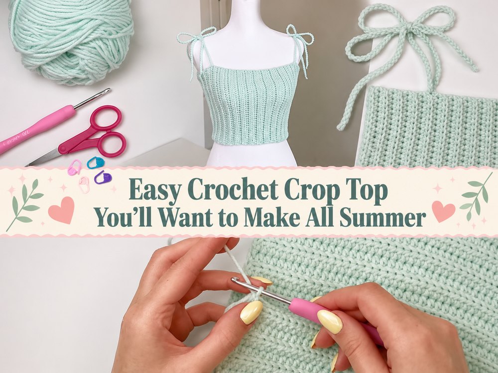 Easy Crochet Crop Top You’ll Want to Make All Summer