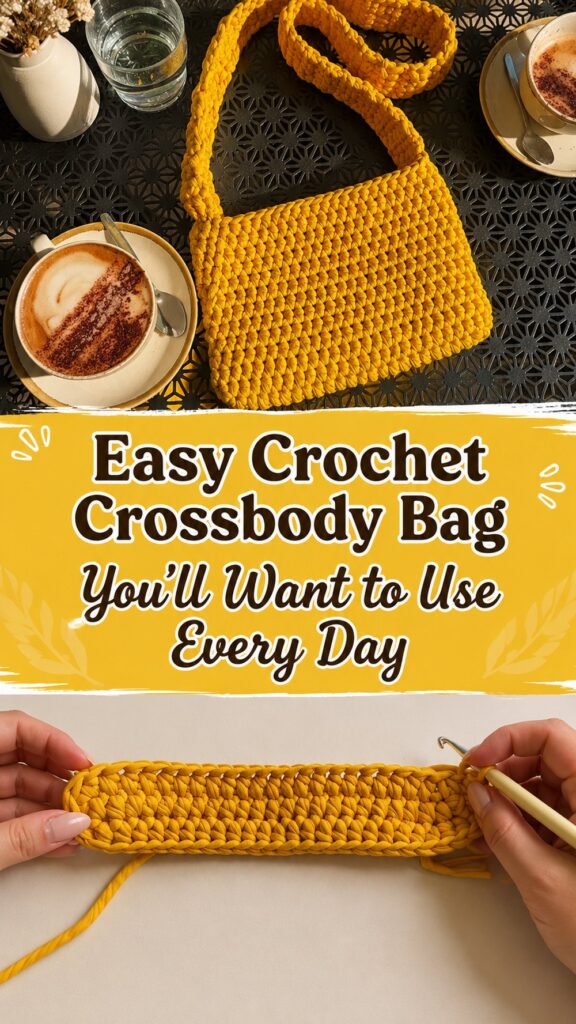 Easy Crochet Crossbody Bag You’ll Want to Use Every Day
