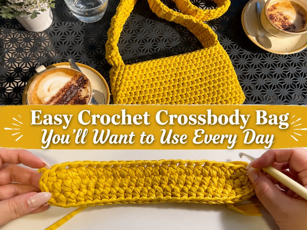 Easy Crochet Crossbody Bag You’ll Want to Use Every Day