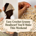 Easy Crochet Granny Headscarf You’ll Make This Weekend