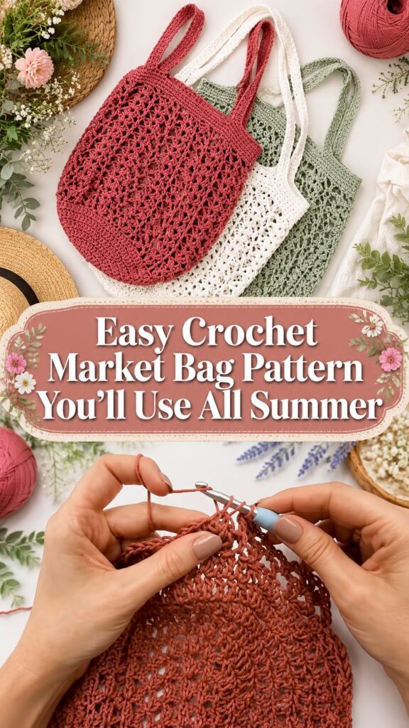 Easy Crochet Market Bag Pattern You’ll Use All Summer