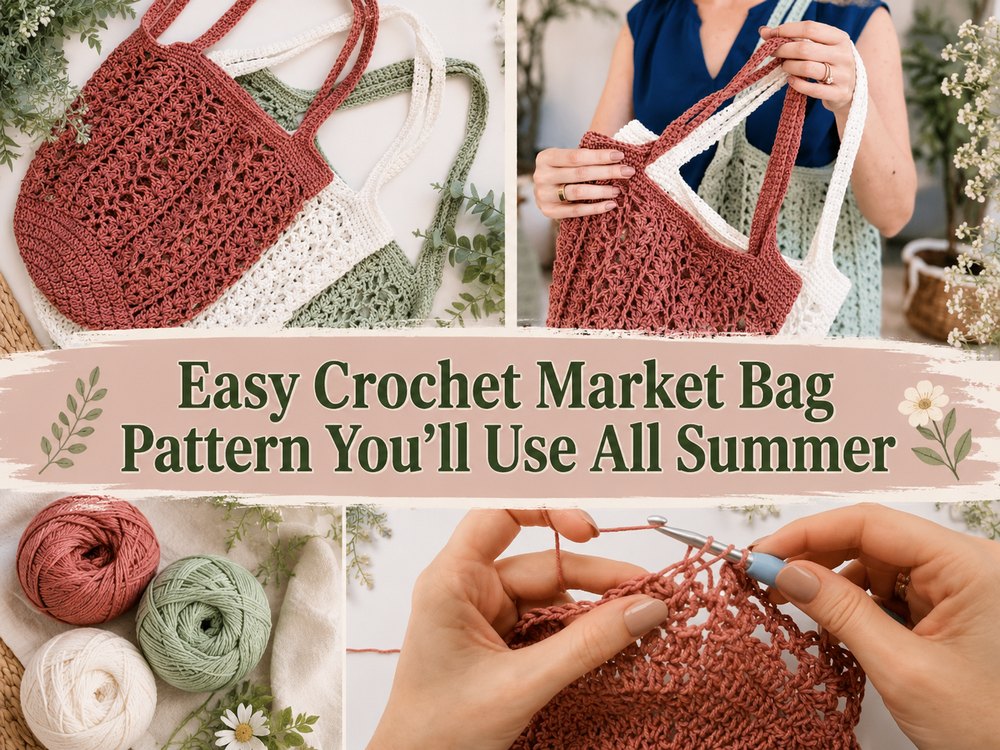 Easy Crochet Market Bag Pattern You’ll Use All Summer
