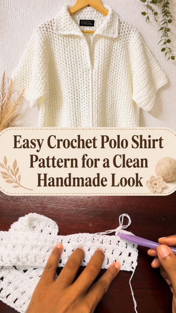 Easy Crochet Polo Shirt Pattern for a Clean Handmade Look