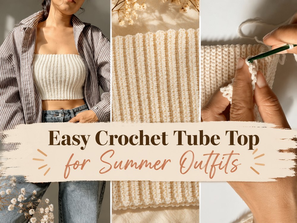 Easy Crochet Tube Top for Summer Outfits