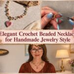 Elegant Crochet Beaded Necklace for Handmade Jewelry Style
