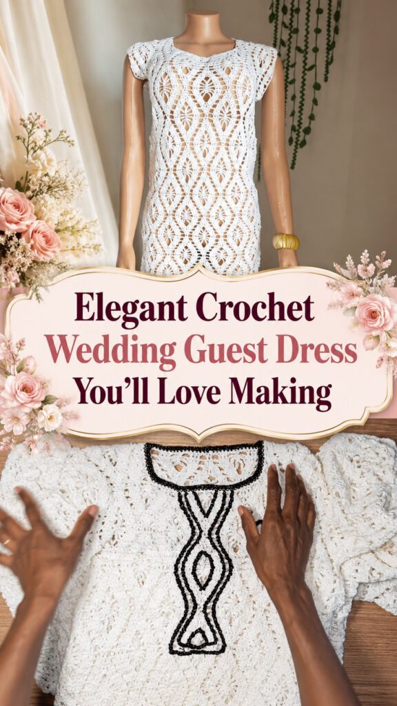 Elegant Crochet Wedding Guest Dress You’ll Love Making