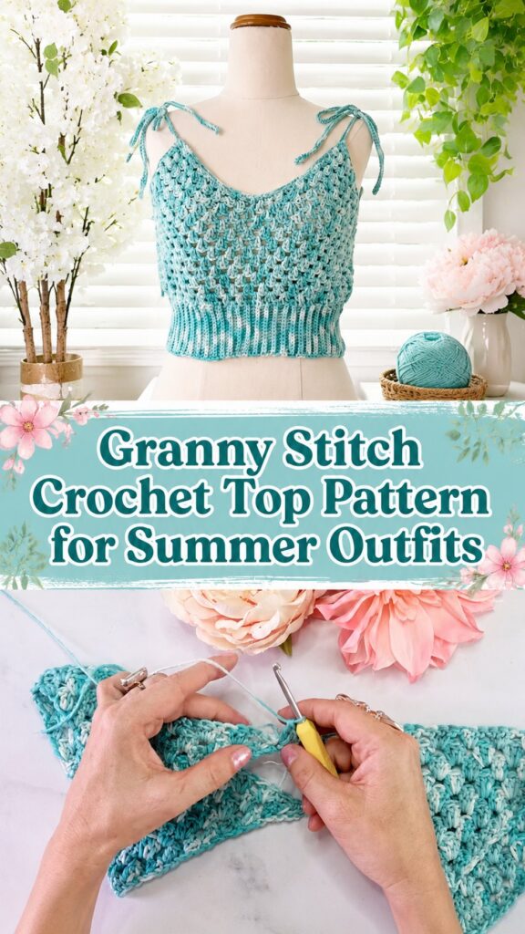 Granny Stitch Crochet Top Pattern for Summer Outfits