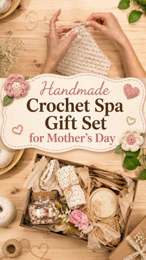 Handmade Crochet Spa Gift Set for Mother’s Day