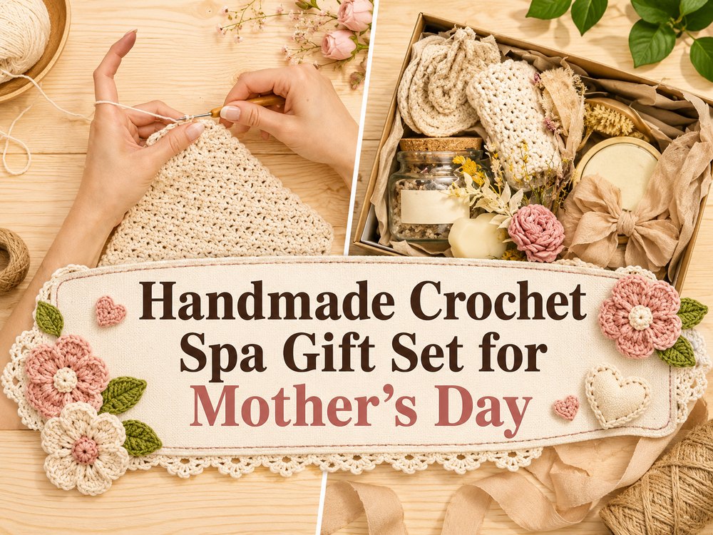 Handmade Crochet Spa Gift Set for Mother’s Day