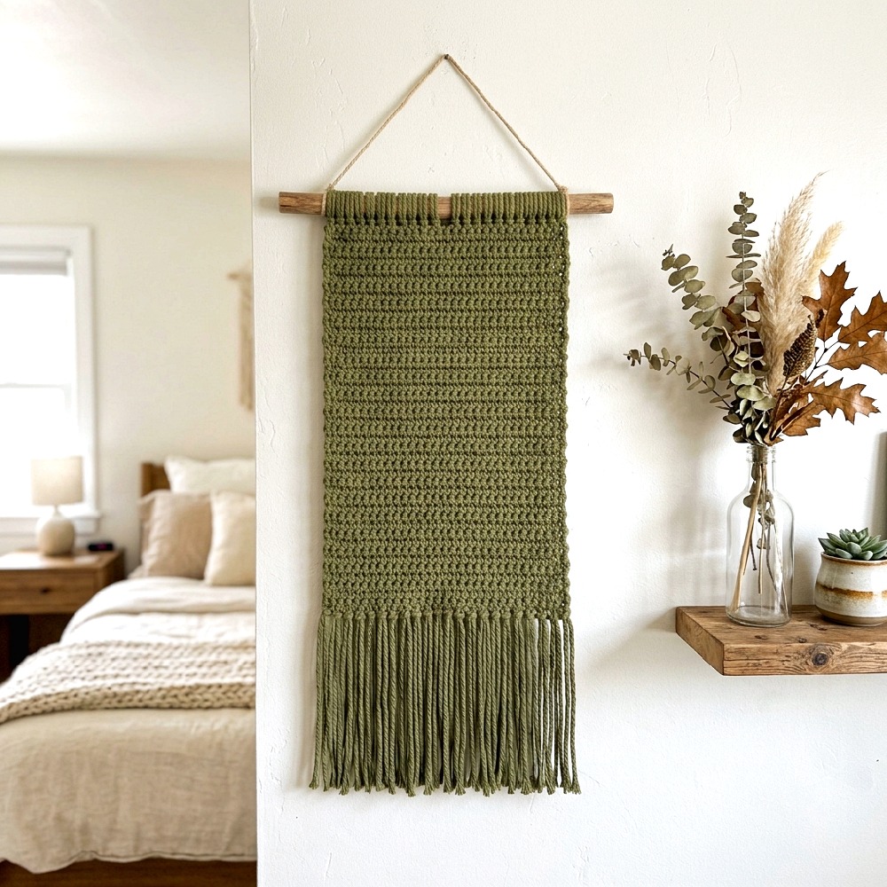 Olive Garden Crochet Wall Hanging Idea