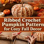 Ribbed Crochet Pumpkin Pattern for Cozy Fall Decor