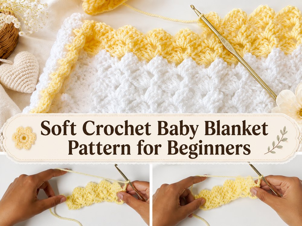 Soft Crochet Baby Blanket Pattern for Beginners