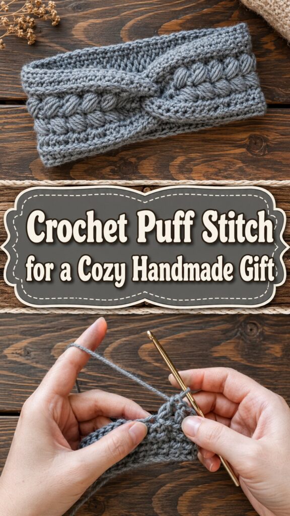 Crochet Puff Stitch for a Cozy Handmade Gift