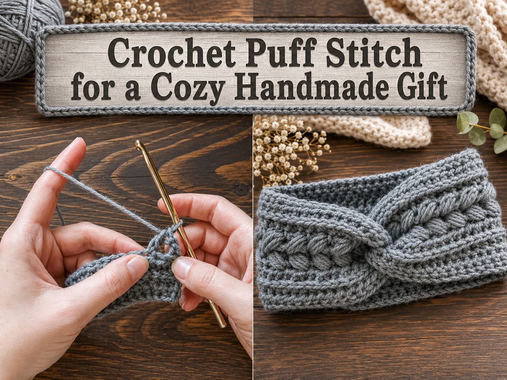 Crochet Puff Stitch for a Cozy Handmade Gift