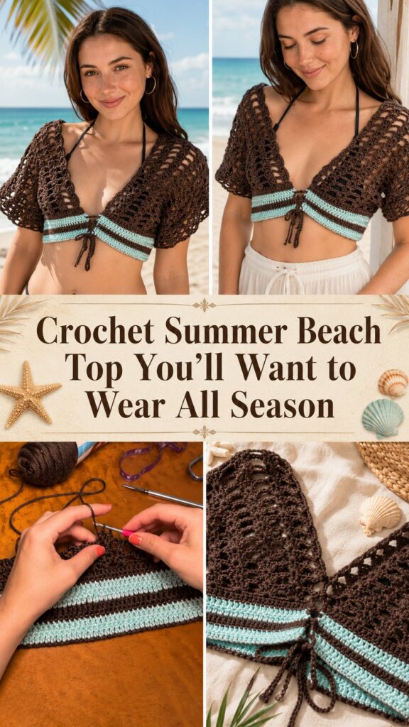 Crochet Summer Beach Top You’ll Want to Wear All Season