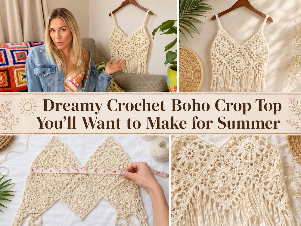 Dreamy Crochet Boho Crop Top You’ll Want to Make for Summer