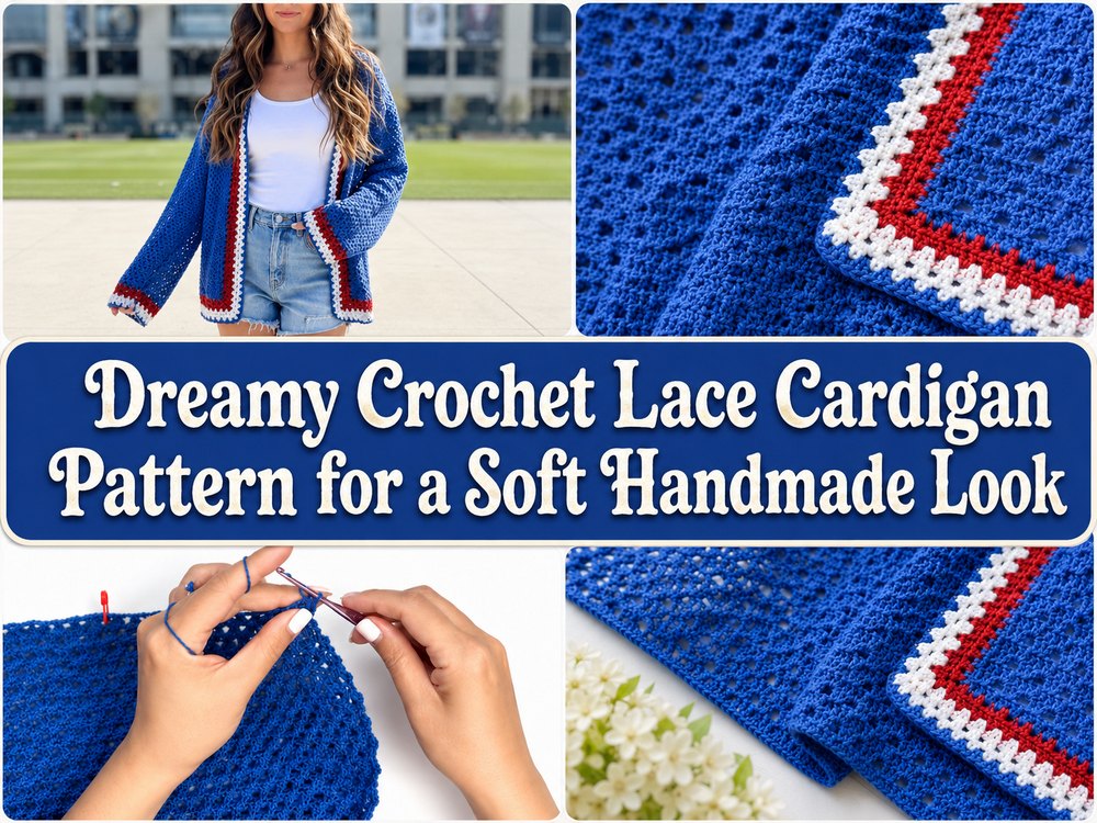 Dreamy Crochet Lace Cardigan Pattern for a Soft Handmade Look