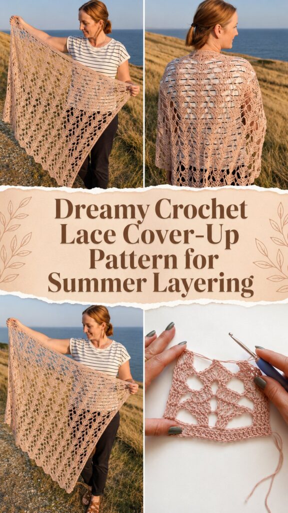 Dreamy Crochet Lace Cover-Up Pattern for Summer Layering
