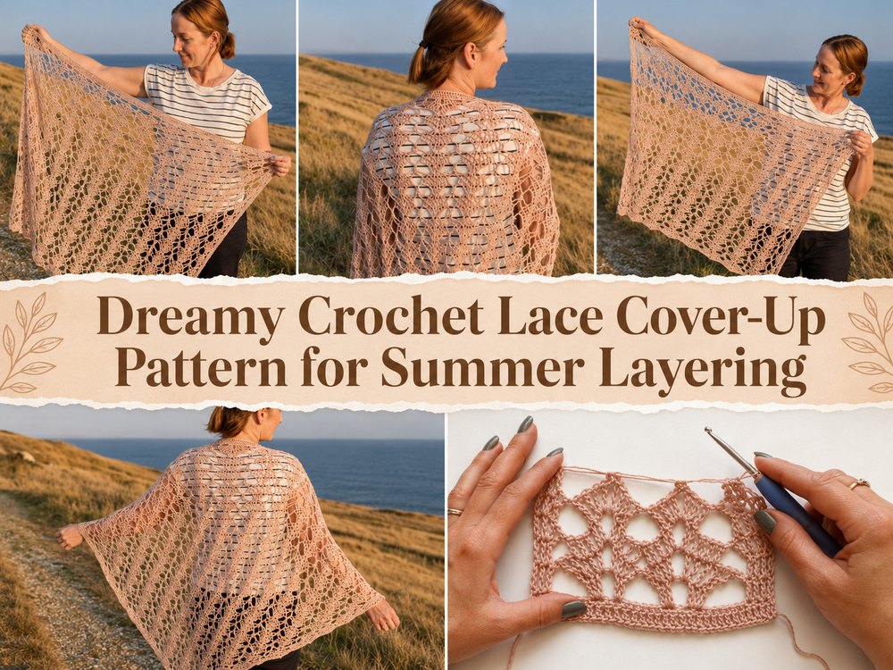 Dreamy Crochet Lace Cover-Up Pattern for Summer Layering